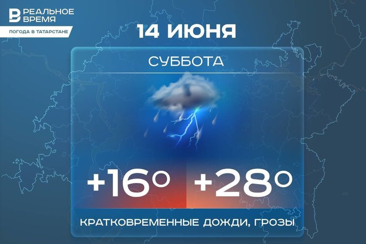 Сегодня в Татарстане ожидается до +28 градусов